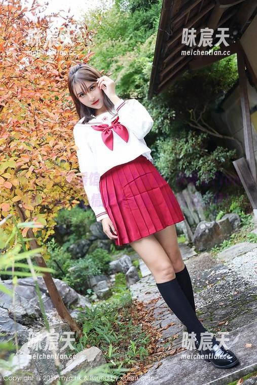 MyGirl美媛馆 - 在线图集：伊雨蔓Fiona水手服，心情跟着出海，波涛汹涌呀！
